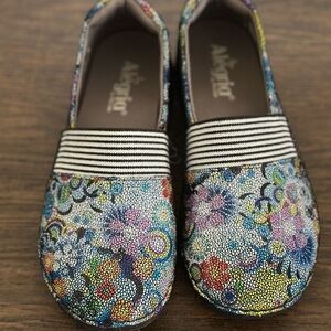 Alegria Women's Multicolor Floral Loafers